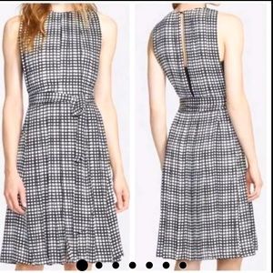 L’Agence Black and White Fit and Flare Sleeveless Dress, Size 4